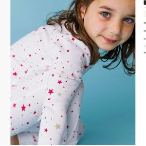 NWT Kids Shooting Star Organic Long Sleeve Pajama Set Size 10
